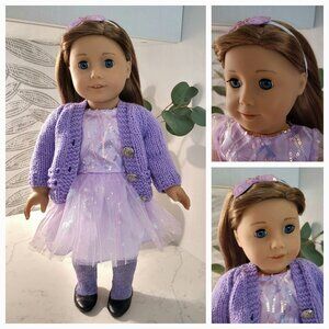 Beautiful Like New 18 Inch American Girl Doll in New Custom Made Outfit